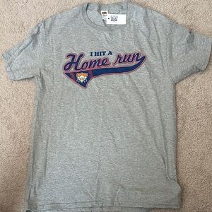 New Gray 'I Hit a Home Run' T-Shirt Cooperstown